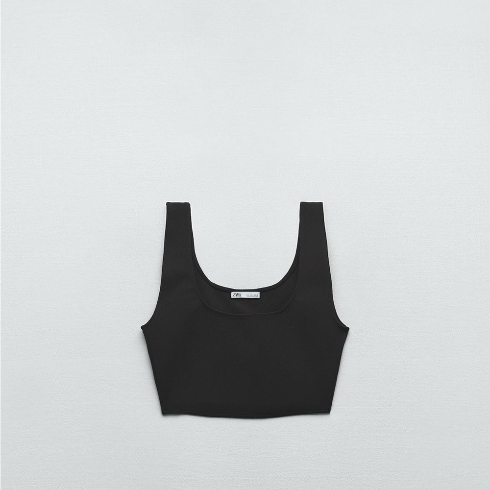 Zara Black Crop Top